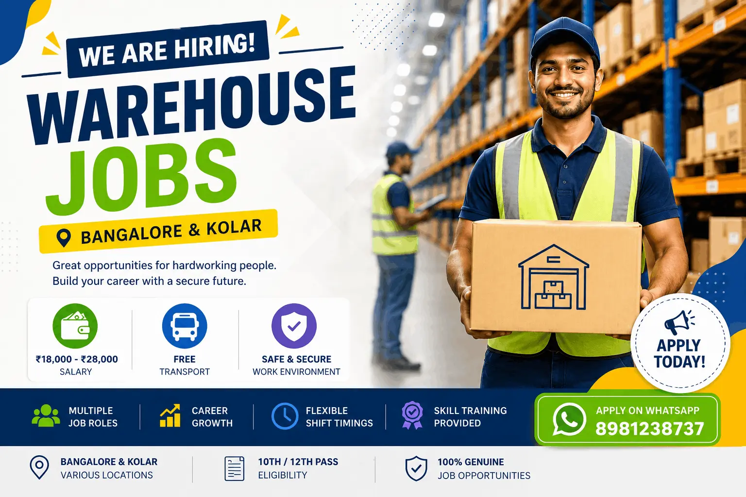 Clean and maintained warehouse facility